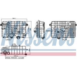 Coolant Expansion Tank NISSENS 996054 OE Ref 9605015903 NISSENS