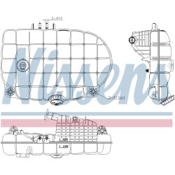 Coolant Expansion Tank NISSENS 996088 OE Ref 22430366 NISSENS