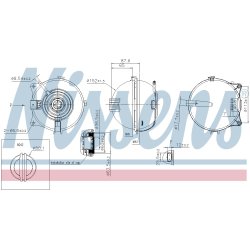 Coolant Expansion Tank NISSENS 996117 OE Ref 6Q0121407 NISSENS