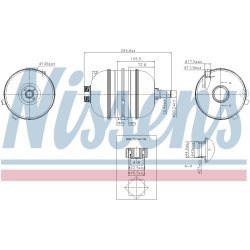 Coolant Expansion Tank NISSENS 996126 OE Ref 1307WK NISSENS