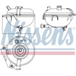 Coolant Expansion Tank NISSENS 996130 OE Ref 5Q0121407D
