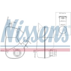Coolant Expansion Tank NISSENS 996174 OE Ref 90351853
