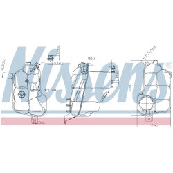 Coolant Expansion Tank NISSENS 996176 OE Ref 30792150 NISSENS