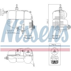 Coolant Expansion Tank NISSENS 996185 OE Ref 17138687503