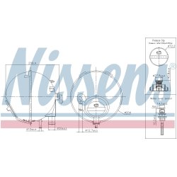 Coolant Expansion Tank NISSENS 996186 OE Ref A6395010503