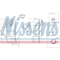 Coolant Expansion Tank NISSENS 996193 OE Ref A2025000249 NISSENS