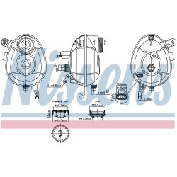 Coolant Expansion Tank NISSENS 996201 OE Ref A2055000049