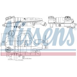 Coolant Expansion Tank NISSENS 996205 OE Ref A9675000249