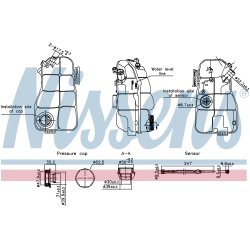 Coolant Expansion Tank NISSENS 996215 OE Ref 31338763