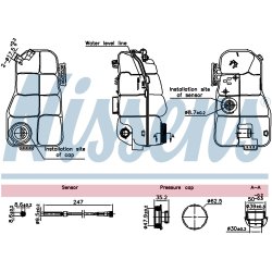 Coolant Expansion Tank NISSENS 996216 OE Ref 31338764