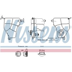 Coolant Expansion Tank NISSENS 996217 OE Ref 3S618K218BA