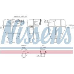 Coolant Expansion Tank NISSENS 996218 OE Ref 13265592
