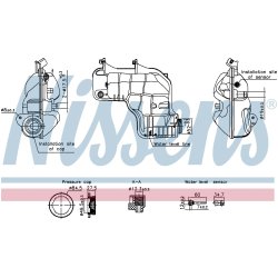Coolant Expansion Tank NISSENS 996221 OE Ref LR081667