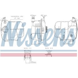 Coolant Expansion Tank NISSENS 996224 OE Ref 1304028