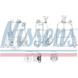Coolant Expansion Tank NISSENS 996228 OE Ref A2475000049