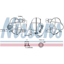 Coolant Expansion Tank NISSENS 996250 OE Ref 55700618