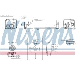 Coolant Expansion Tank NISSENS 996261 OE Ref 17111436255 NISSENS