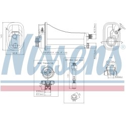 Coolant Expansion Tank NISSENS 996290 OE Ref 1723520 NISSENS