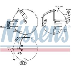 Coolant Expansion Tank NISSENS 996296 OE Ref 9065010503 NISSENS