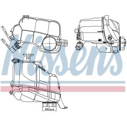 Coolant Expansion Tank NISSENS 996297 OE Ref 31439508