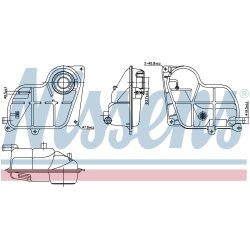 Coolant Expansion Tank NISSENS 996299 OE Ref 8D0121403D