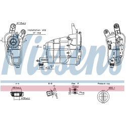 Coolant Expansion Tank NISSENS 996301 OE Ref 8K0121405E