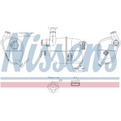 Coolant Expansion Tank NISSENS 996302 OE Ref A4505010003