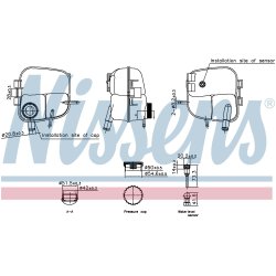 Coolant Expansion Tank NISSENS 996303 OE Ref 1304223