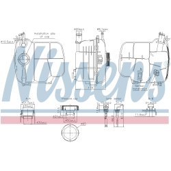 Coolant Expansion Tank NISSENS 996305 OE Ref 1304014