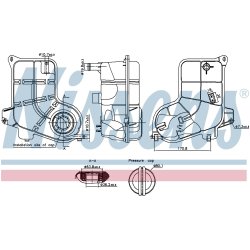 Coolant Expansion Tank NISSENS 996311 OE Ref 8E0121403C NISSENS