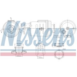 Coolant Expansion Tank NISSENS 996314 OE Ref 6G913R700AB