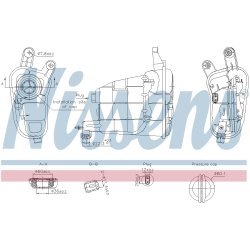 Coolant Expansion Tank NISSENS 996315 OE Ref 8K0121405H