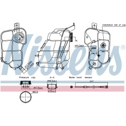 Coolant Expansion Tank NISSENS 996318 OE Ref 30792152