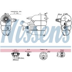 Coolant Expansion Tank NISSENS 996323 OE Ref 8W0121405E