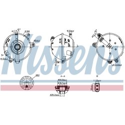 Coolant Expansion Tank NISSENS 996324 OE Ref 80A121405AQ