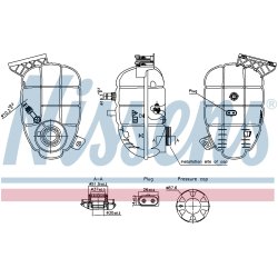 Coolant Expansion Tank NISSENS 996325 OE Ref 17137642160