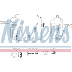 Coolant Expansion Tank NISSENS 996327 OE Ref 4R838A080AC