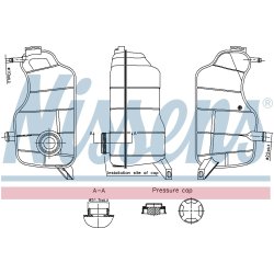 Coolant Expansion Tank NISSENS 996329 OE Ref 1018018
