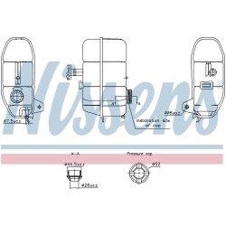 Coolant Expansion Tank NISSENS 996332 OE Ref 46779402
