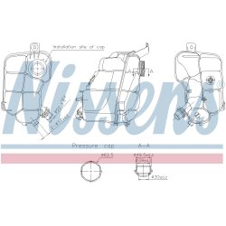 Coolant Expansion Tank NISSENS 996337 OE Ref 1386384