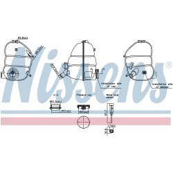 Coolant Expansion Tank NISSENS 996340 OE Ref 1304218