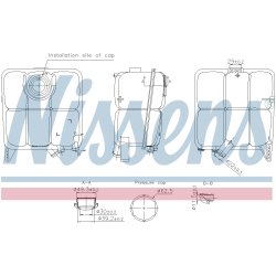 Coolant Expansion Tank NISSENS 996346 OE Ref 1717053