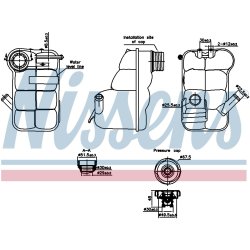 Coolant Expansion Tank NISSENS 996350 OE Ref PCF101420