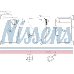 Coolant Expansion Tank NISSENS 996353 OE Ref PCF101590