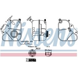 Coolant Expansion Tank NISSENS 996354 OE Ref 96182279