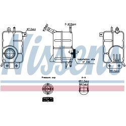 Coolant Expansion Tank NISSENS 996356 OE Ref 96930818