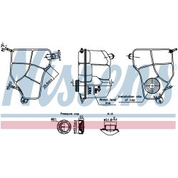 Coolant Expansion Tank NISSENS 996360 OE Ref 1221053