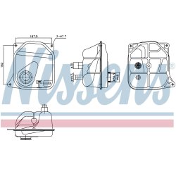 Coolant Expansion Tank NISSENS 996362 OE Ref 4A0121403