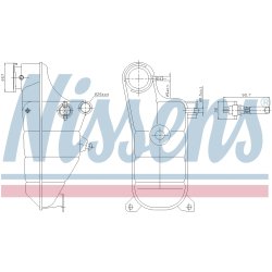 Coolant Expansion Tank NISSENS 996364 OE Ref 1245001749