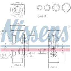 Expansion Valve NISSENS 999228 OE Ref 64106906268 NISSENS